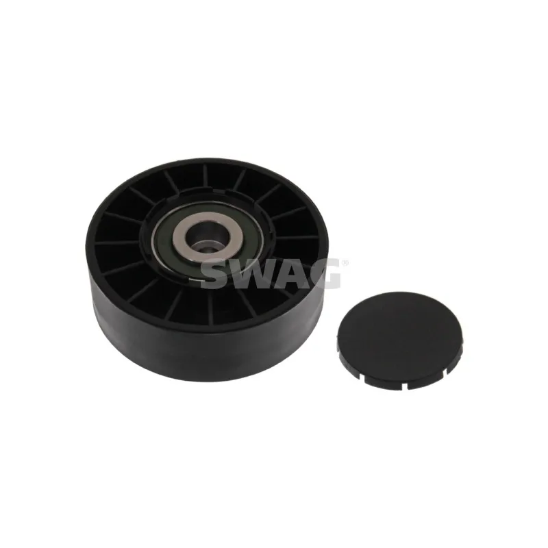 Poulie renvoi/transmission, courroie trapézoïdale à nervures SWAG 10 03 0005