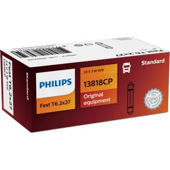 Ampoule, feu éclaireur de plaque PHILIPS 13818CP