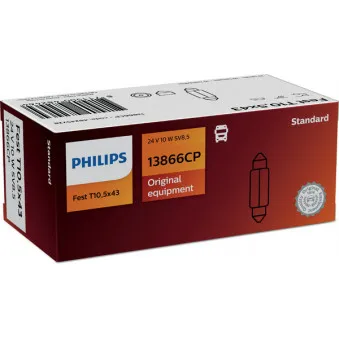 Ampoule, feu éclaireur de plaque PHILIPS 13866CP