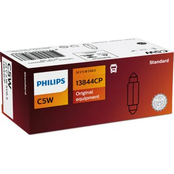 Ampoule, feu éclaireur de plaque PHILIPS 13844CP