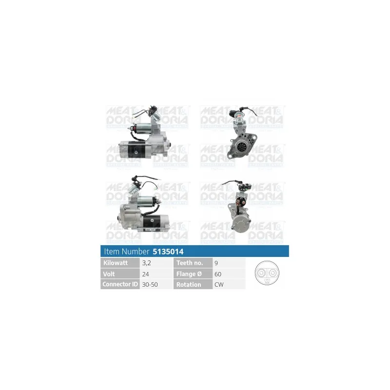 Démarreur MEAT & DORIA 5135014