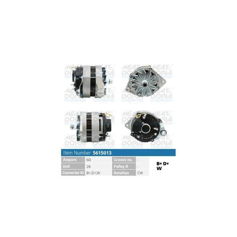 Alternateur MEAT & DORIA 5615013