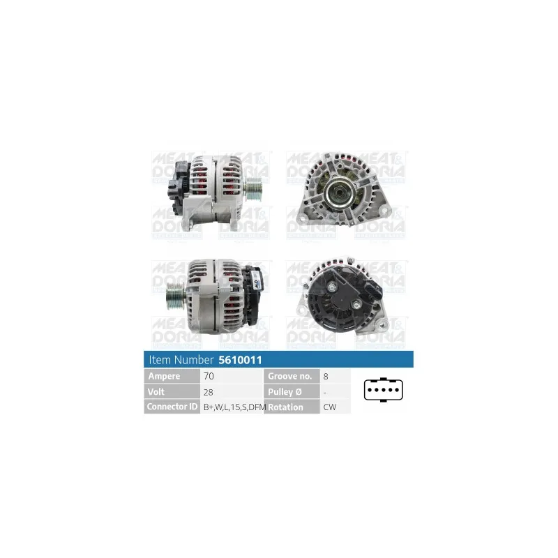 Alternateur MEAT & DORIA 5610011