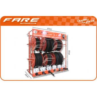 Tuyaux de carburant avec présentoir FARE SA