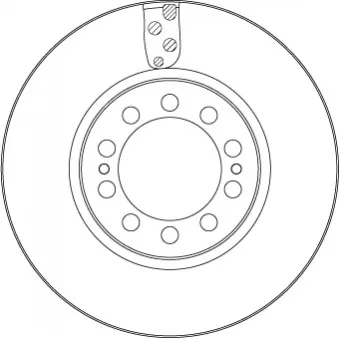 Jeu de 2 disques de frein avant TRW