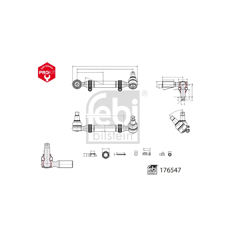Barre de connexion FEBI BILSTEIN 176547