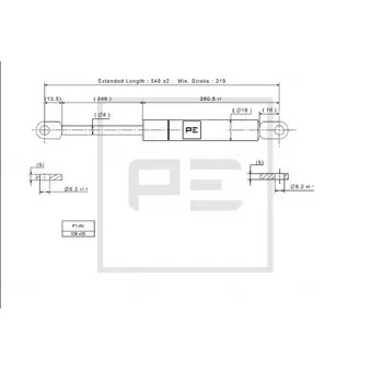 Vérin PE Automotive 120.142-00A