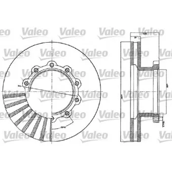 Jeu de 2 disques de frein avant VALEO
