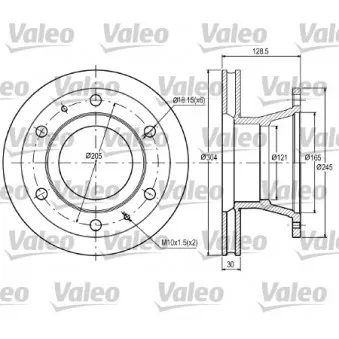 Jeu de 2 disques de frein avant VALEO