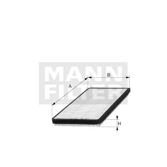 Filtre, air de l'habitacle MANN-FILTER