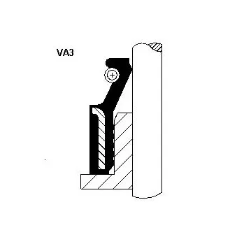 Bague d'étanchéité, tige de soupape CORTECO