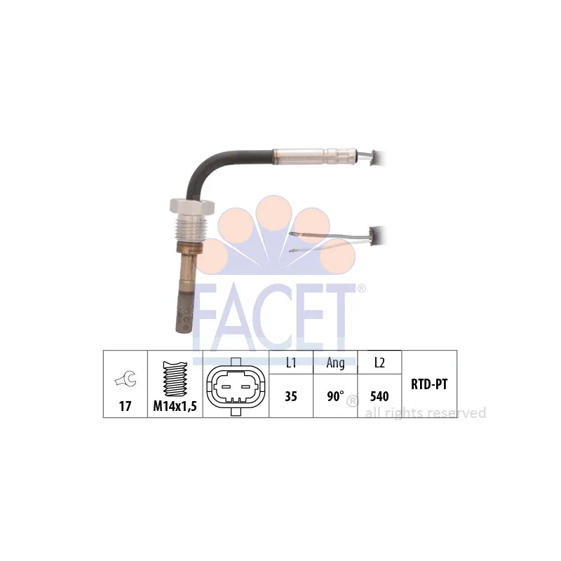 Capteur, température des gaz FACET 22.0373