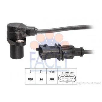 Capteur d'angle, vilebrequin FACET