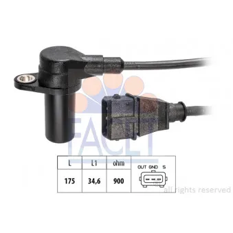 Capteur d'angle, vilebrequin FACET