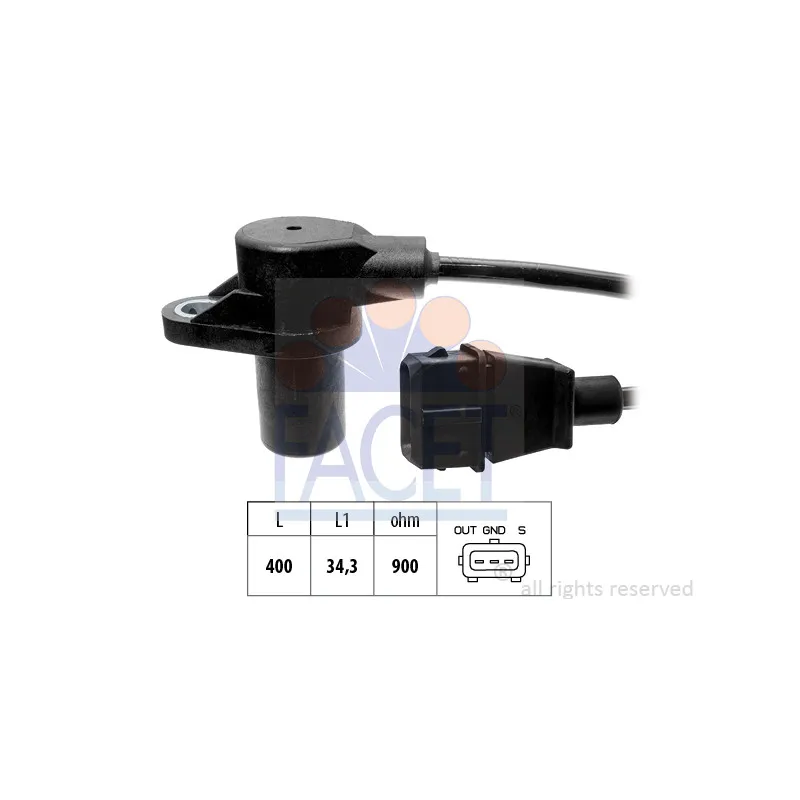 Capteur d'angle, vilebrequin FACET 9.0851