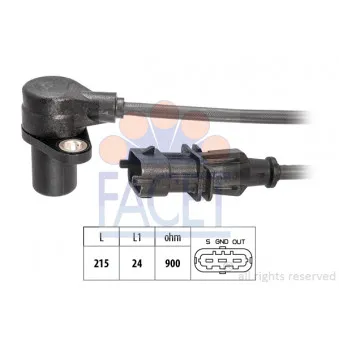 Capteur d'angle, vilebrequin FACET