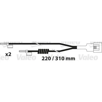 Indicateur d'usure,plaquette de freins VALEO