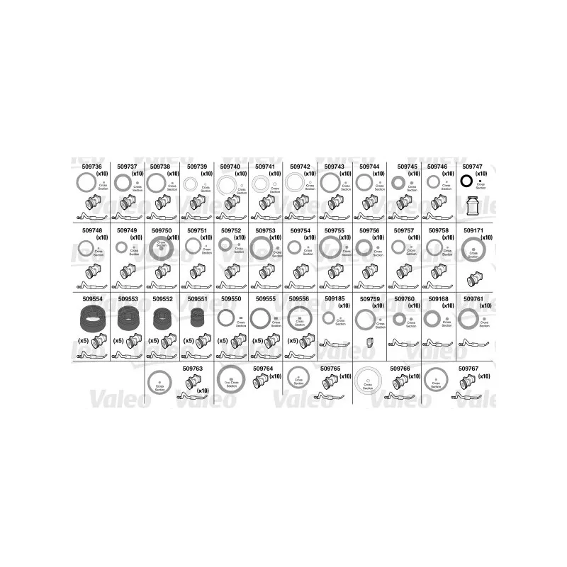 Jeu de joints de climatisation VALEO 509724