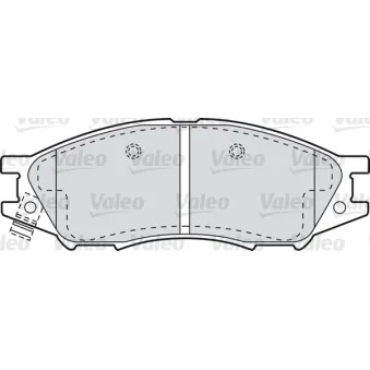 Jeu de 4 plaquettes de frein avant VALEO 541609
