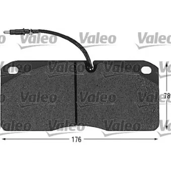 Jeu de 4 plaquettes de frein avant VALEO 541604