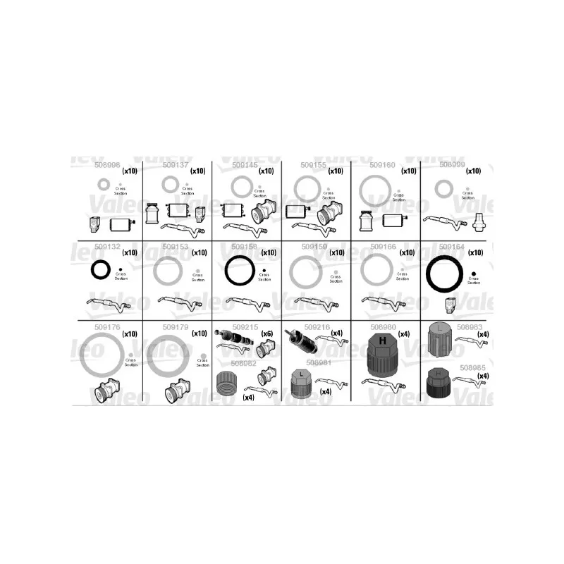 Jeu de joints de climatisation VALEO 509189