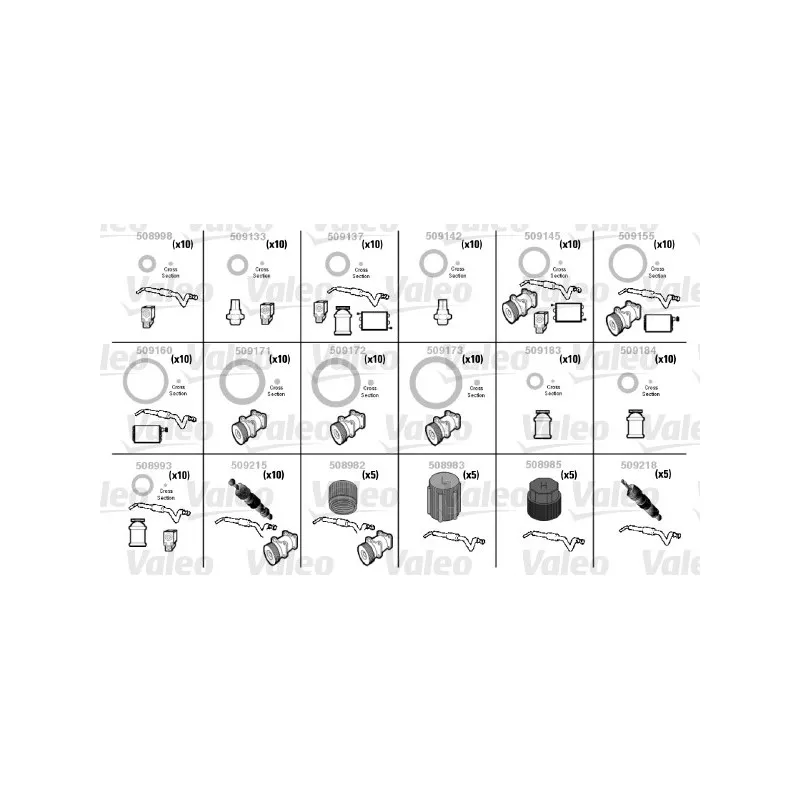 Jeu de joints de climatisation VALEO 509204