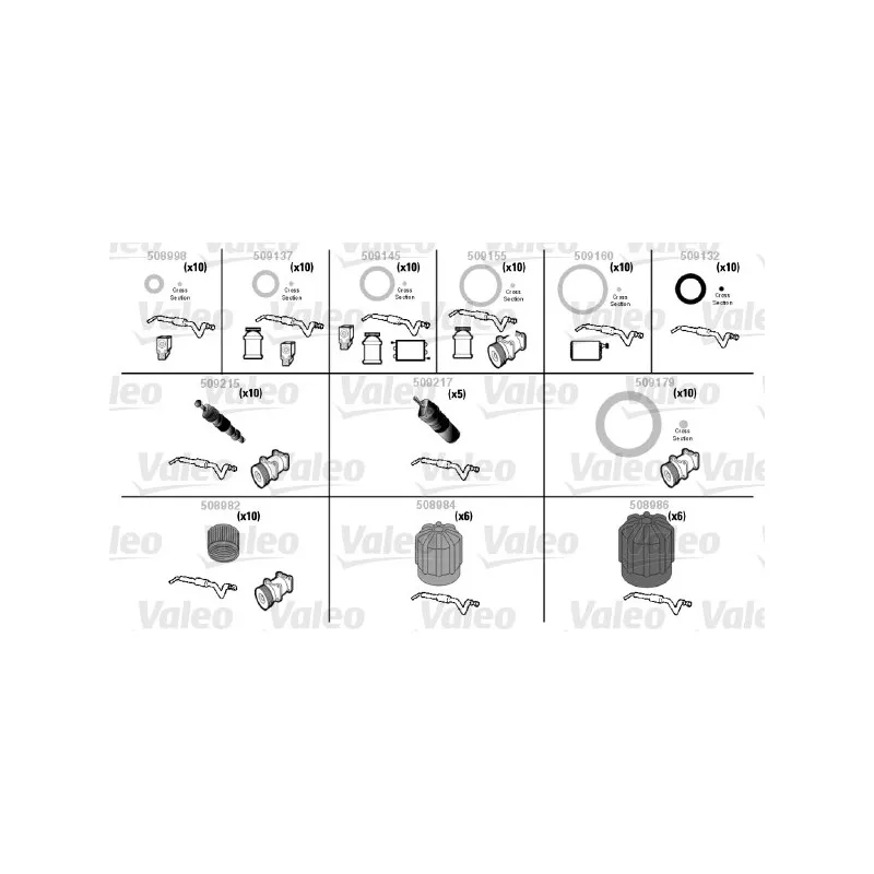 Jeu de joints de climatisation VALEO 509203