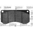 Jeu de 4 plaquettes de frein avant VALEO 541600 - Visuel 1