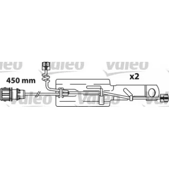 Jeu de 4 plaquettes de frein avant VALEO 541692