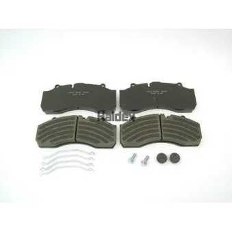 Jeu de 4 plaquettes de frein avant HALDEX