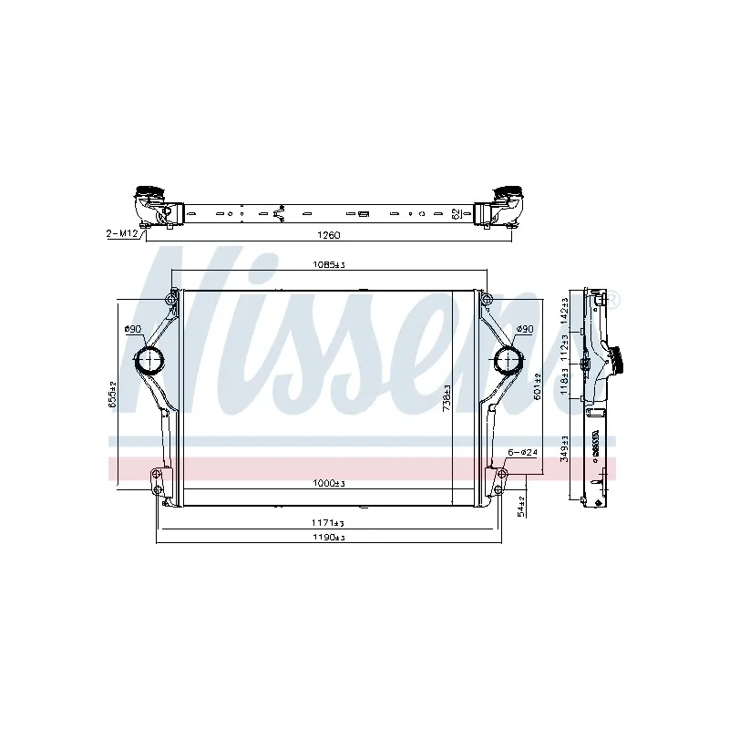 Intercooler, échangeur NISSENS 961262
