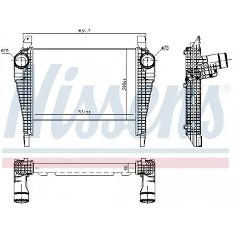 Intercooler, échangeur NISSENS