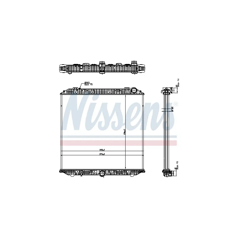 Radiateur, refroidissement du moteur NISSENS 671750