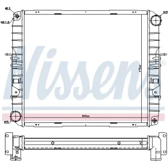 Radiateur, refroidissement du moteur NISSENS