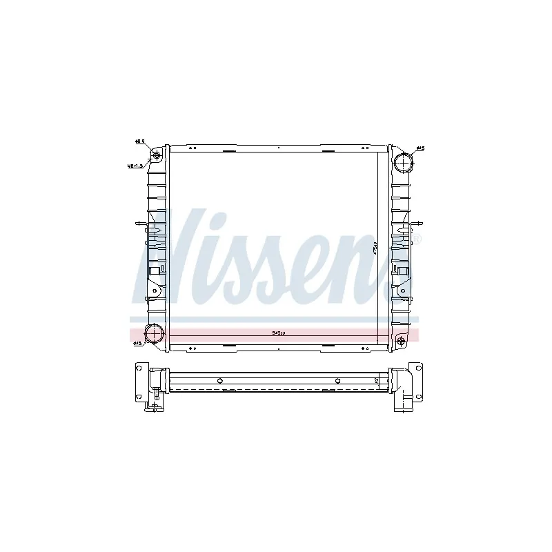 Radiateur, refroidissement du moteur NISSENS 606355