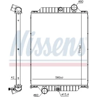 Radiateur, refroidissement du moteur NISSENS