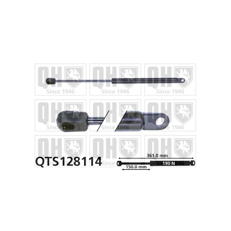 Vérin de hayon, de coffre QUINTON HAZELL QTS128114