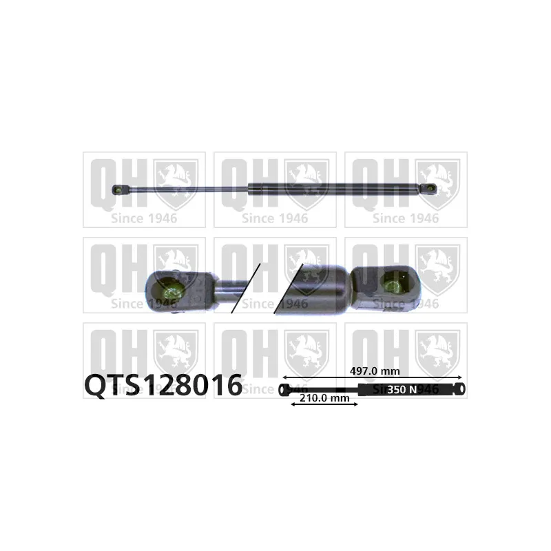 Vérin de hayon, de coffre QUINTON HAZELL QTS128016