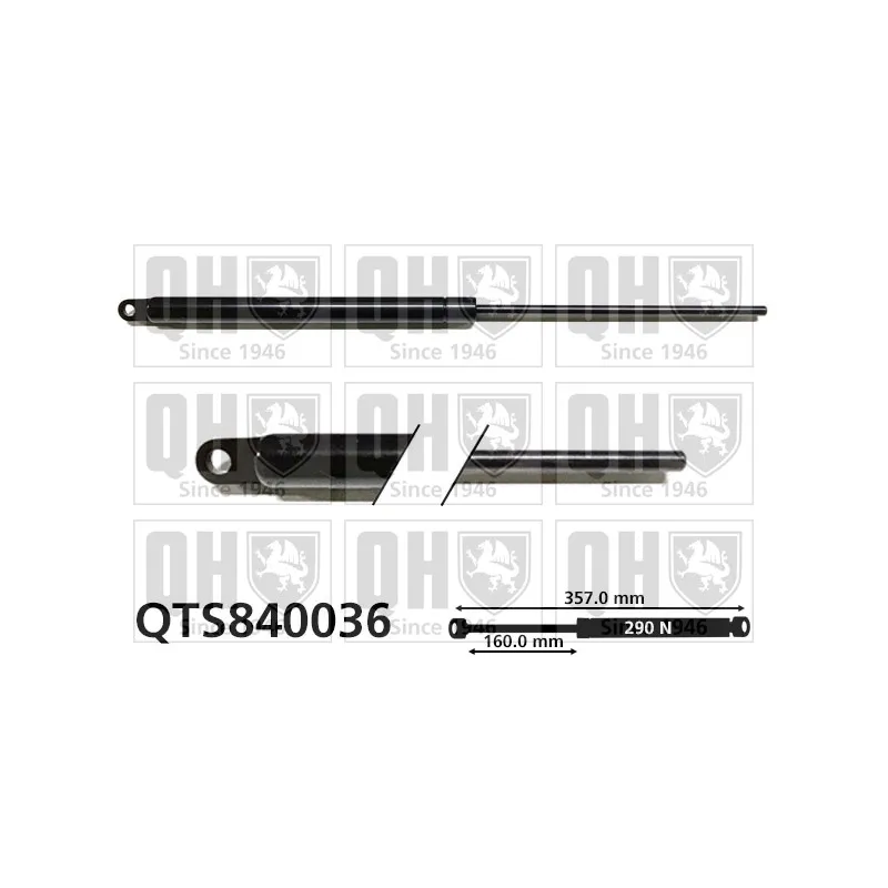 Vérin de hayon, de coffre QUINTON HAZELL QTS840036