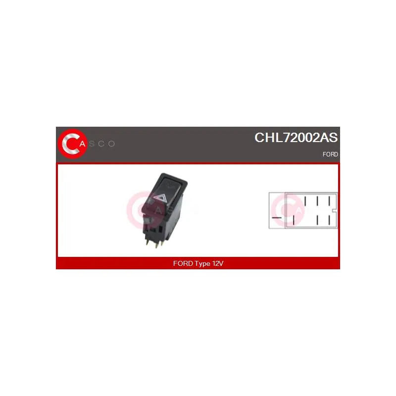 Interrupteur de signal de détresse CASCO CHL72002AS