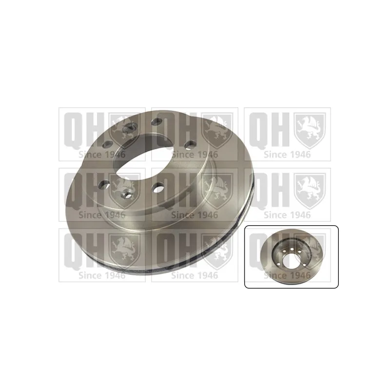 Jeu de 2 disques de frein avant QUINTON HAZELL BDC4544
