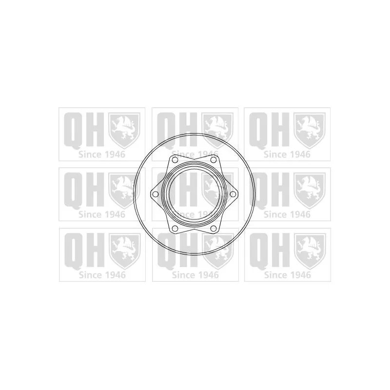 Jeu de 2 disques de frein arrière QUINTON HAZELL BDC5123