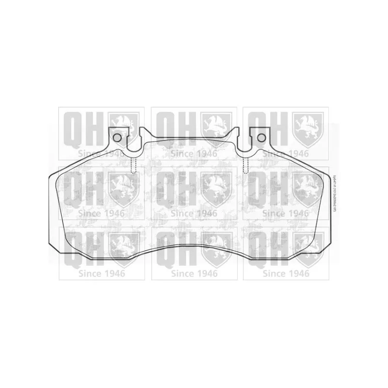 Jeu de 4 plaquettes de frein avant QUINTON HAZELL BP647