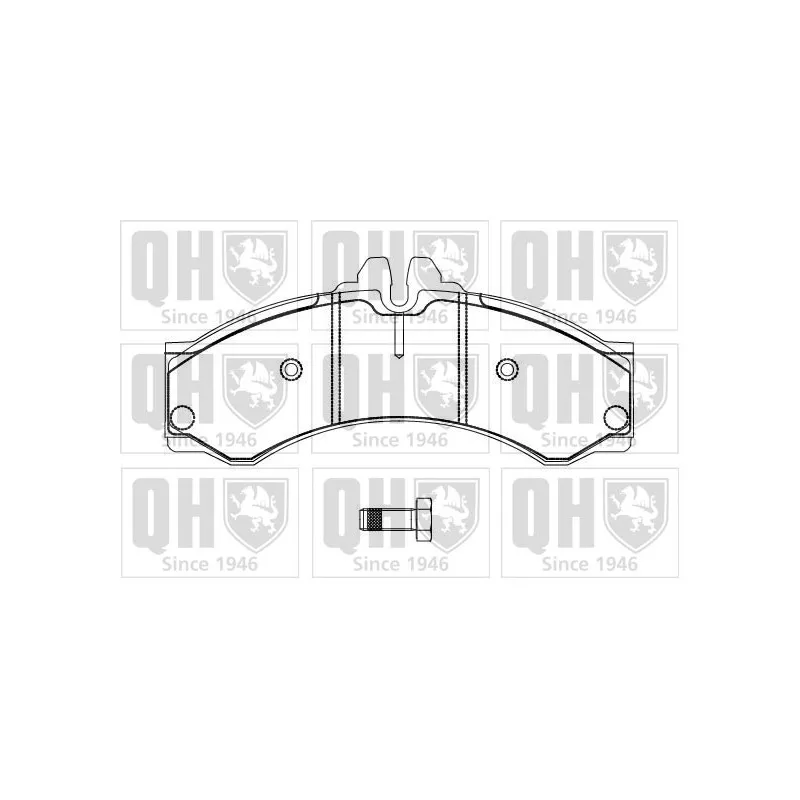 Jeu de 4 plaquettes de frein avant QUINTON HAZELL BP878