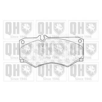 Jeu de 4 plaquettes de frein avant QUINTON HAZELL