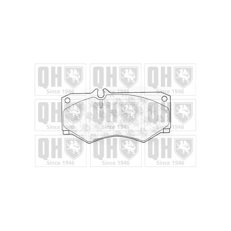Jeu de 4 plaquettes de frein avant QUINTON HAZELL BP287