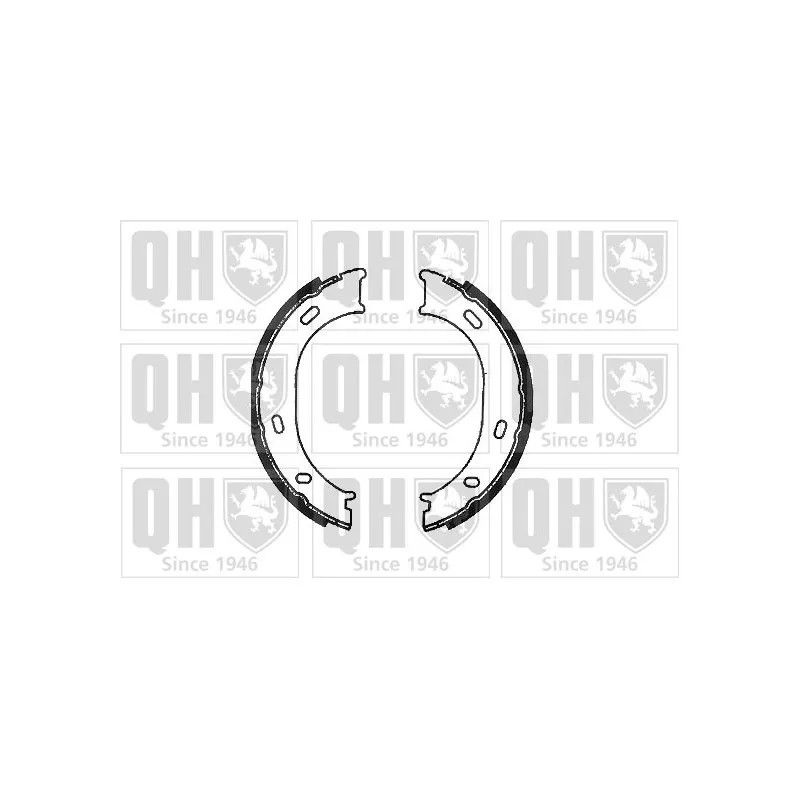 Jeu de mâchoires de frein, frein de stationnement QUINTON HAZELL BS1128