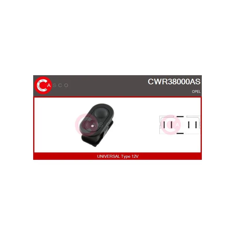 Interrupteur, lève-vitre CASCO CWR38000AS