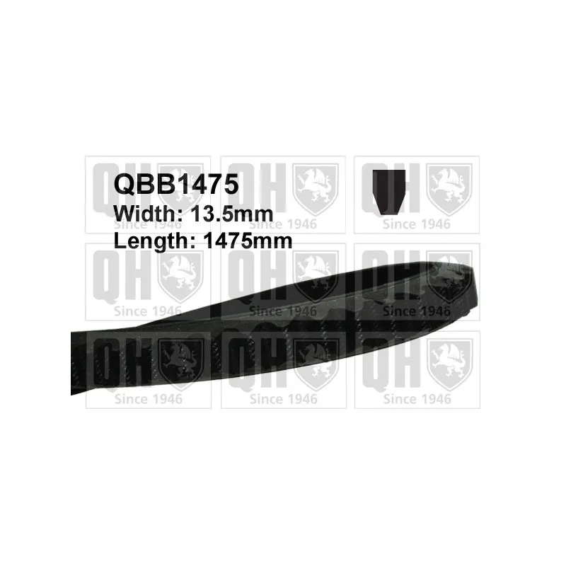 Courroie trapézoïdale QUINTON HAZELL QBB1475