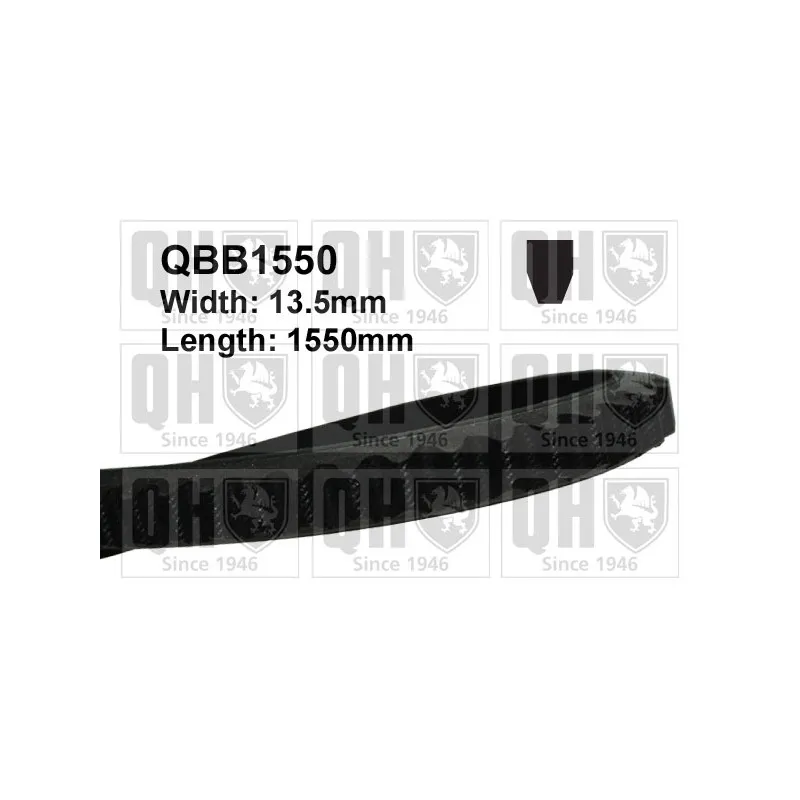 Courroie trapézoïdale QUINTON HAZELL QBB1550